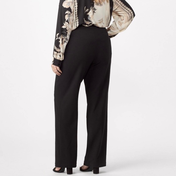 Dressbarn Stretch Black Slacks 2392 - Picture 2 of 7